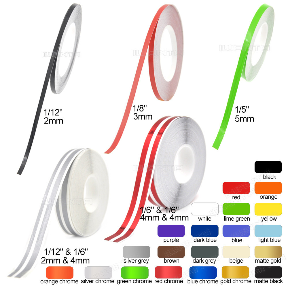 22 Colors Car Motorcycle Pinstriping Pin Stripe DIY Vinyl Tape Decals Sticker