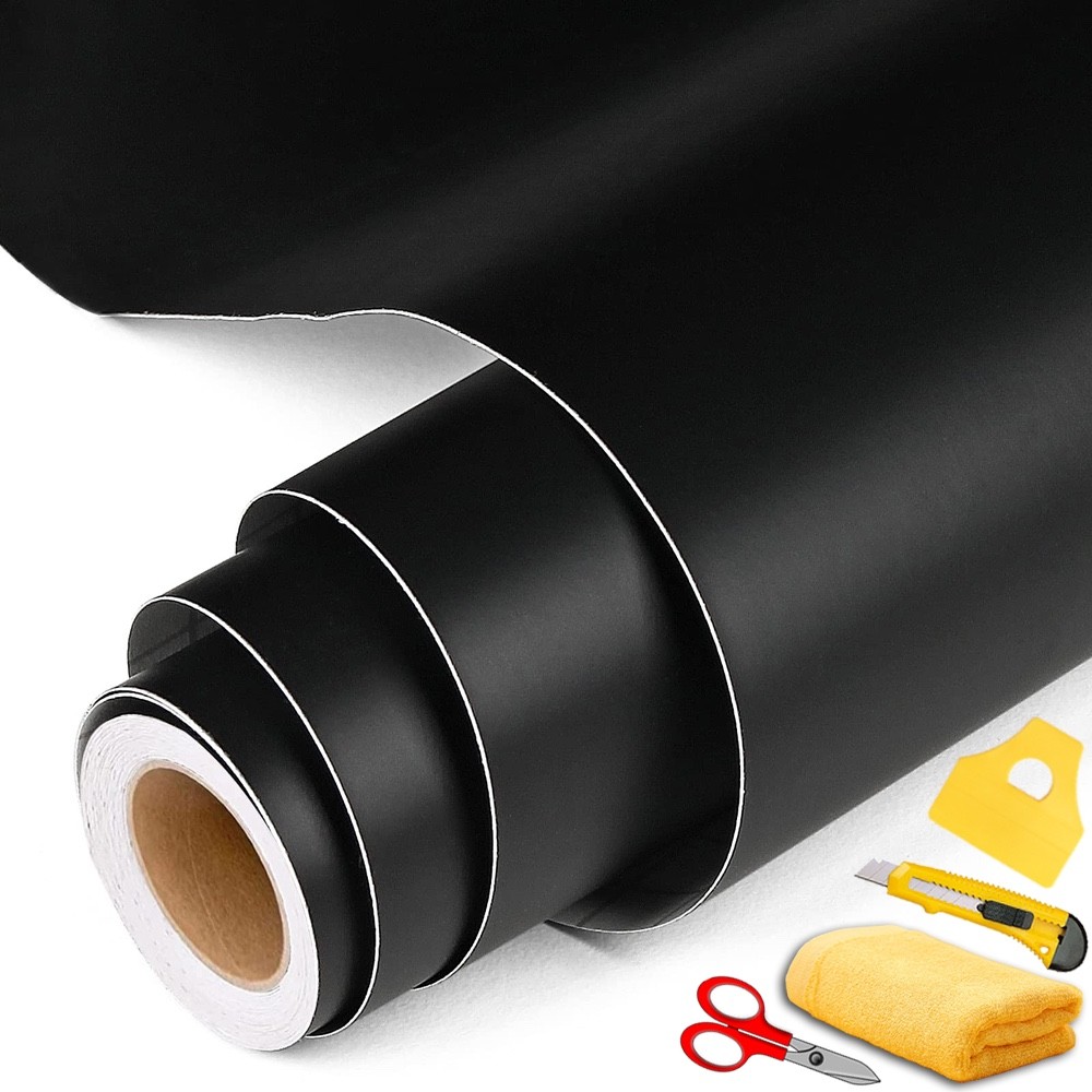 72″ x 60″ Matte Flat Black Vinyl Film Wrap Sticker Decal Bubble Free Air Release