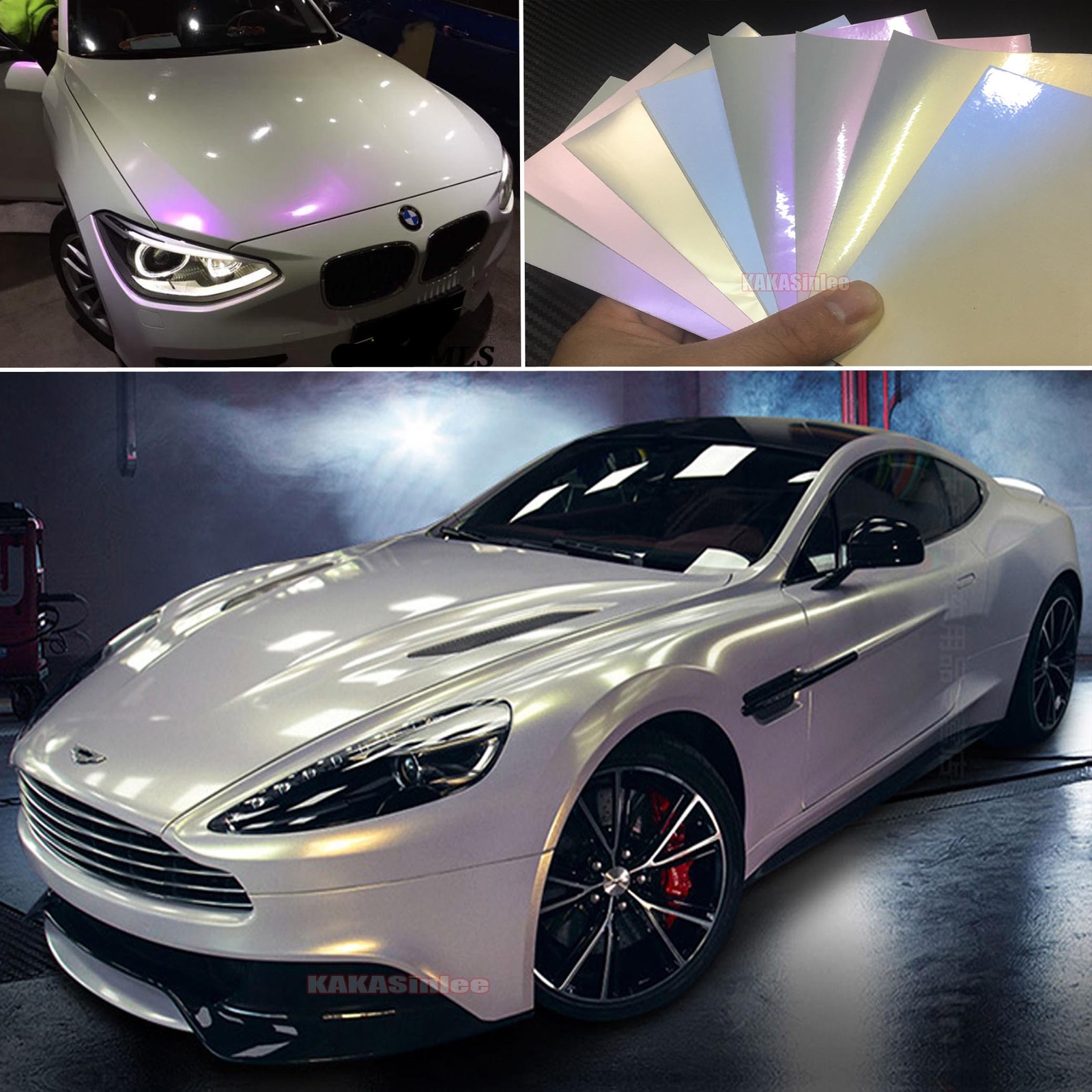 WH Chameleon Car Hood Vinyl Wrap Glossy / Matte Chrome Sticker Motor Decal US