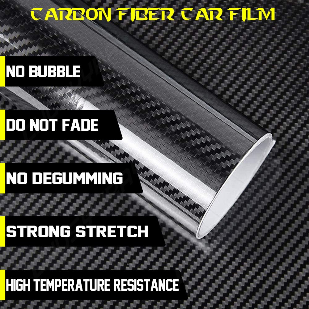 5D Carbon Fiber Texture Sheet Car Auto Interior Trim Vinyl Film Wrap Sticker 2x