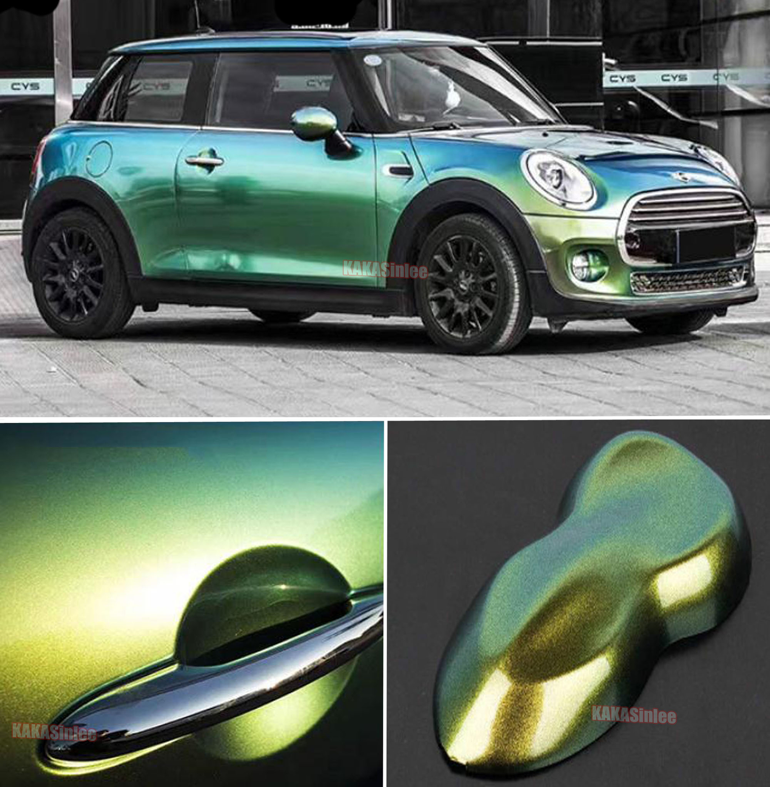 Hot Chameleon Stretch Glossy Satin Chrome Pearl Metal Vinyl Wrap Auto Sticker US
