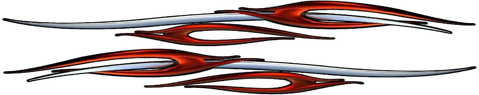 Flames Boat Car Vehivle Lettering Auto Racing Graphics Decals Stickers 82″ RED