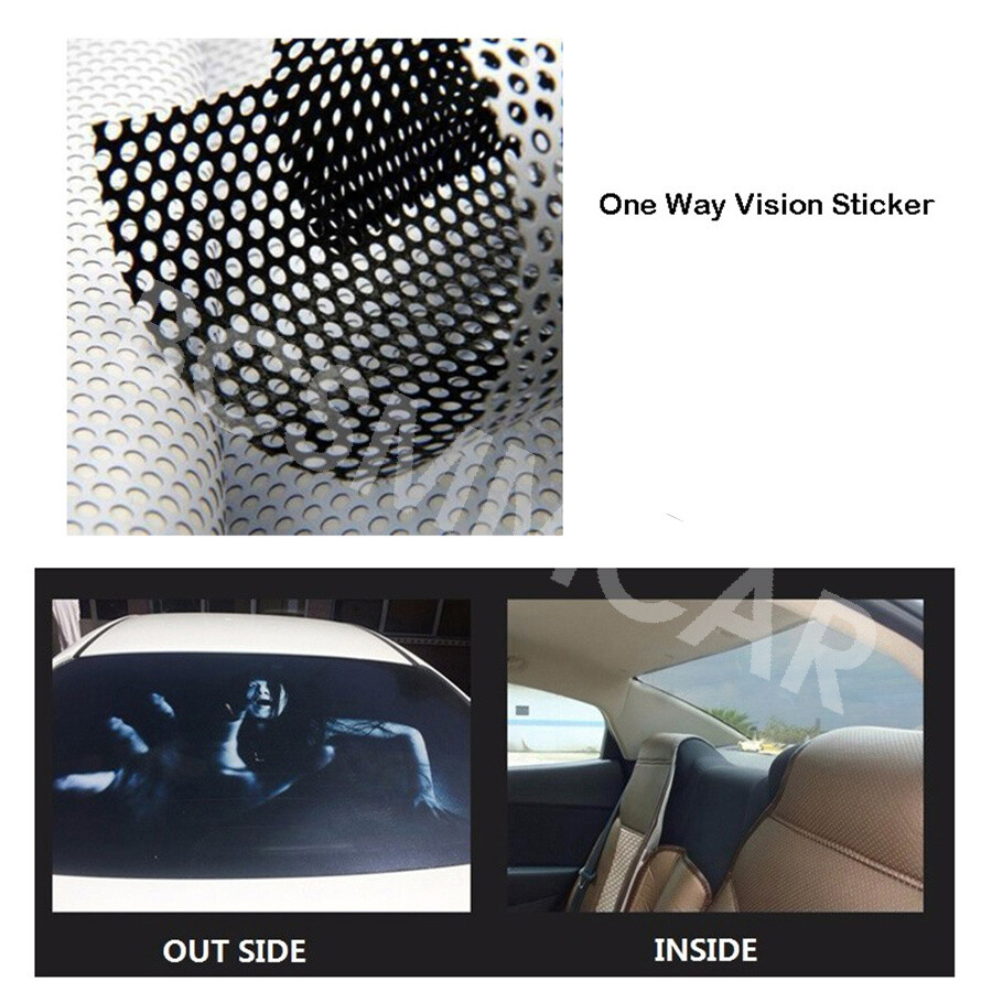 Car Front Window Decals Yellow Eye Leopard 3D Sunshade Stickers Self Adhesive