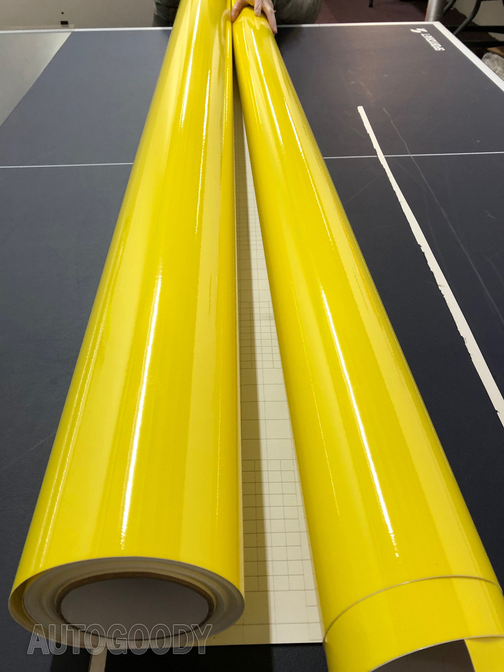 360″ x 60″ Super Gloss Yellow Vinyl Film Wrap Sticker Air Bubble Free 30ft x 5ft