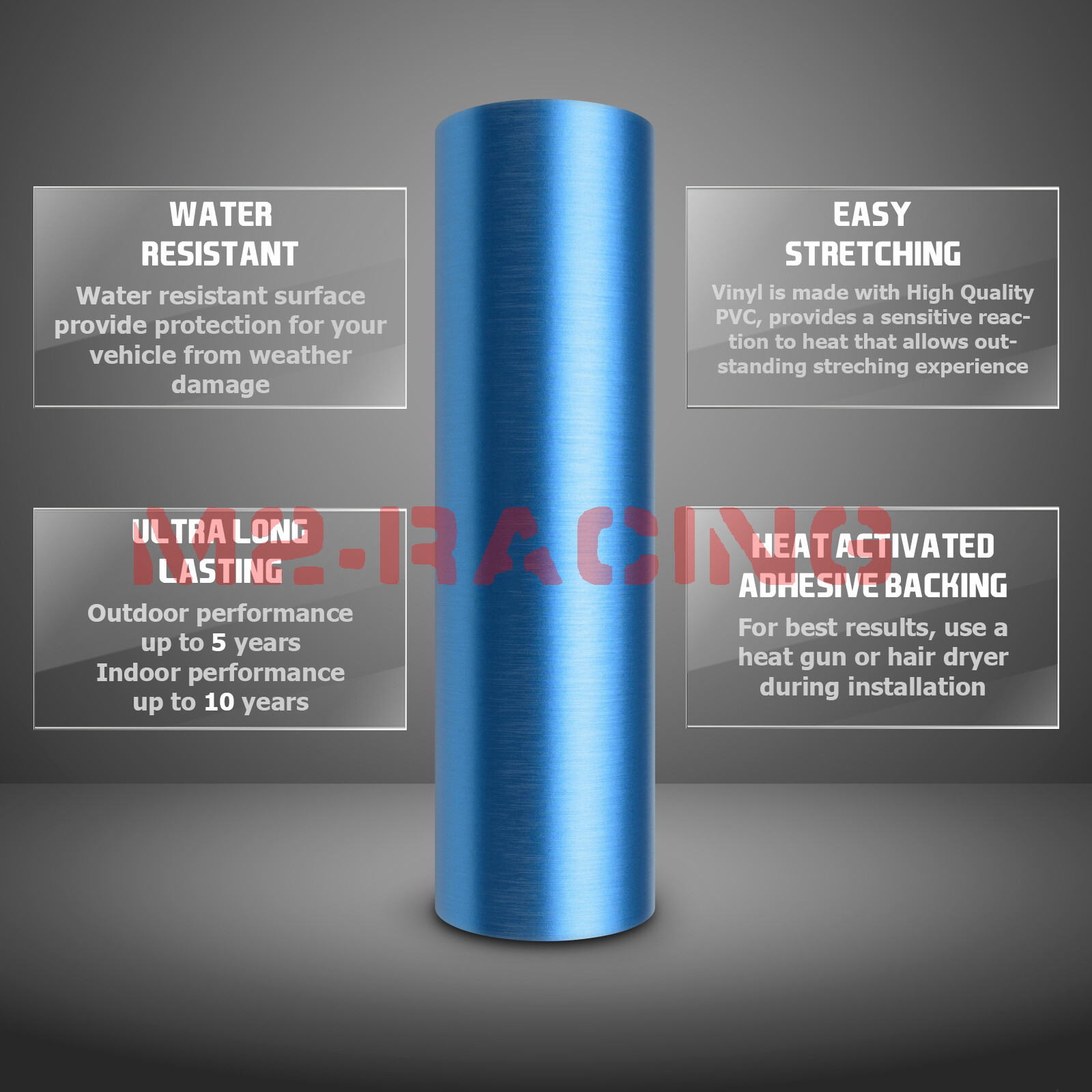 Satin Chrome Brushed Aluminum Auto Vinyl Wrap Sticker Decal Sheet Air Release