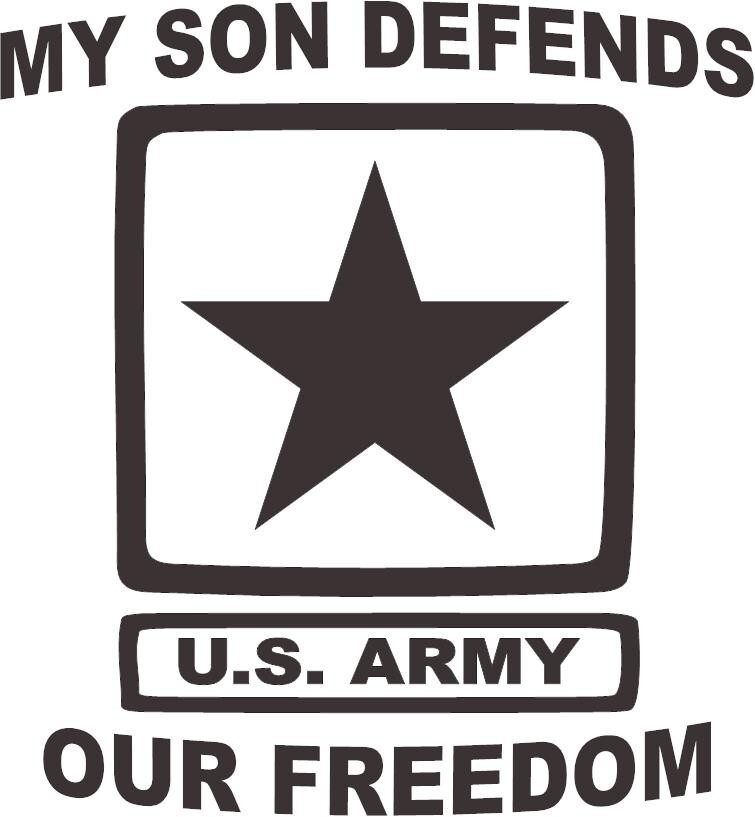 “My Son Defends Our Freedom” 3 Mil Vinyl Sticker for a Car or Truck Window