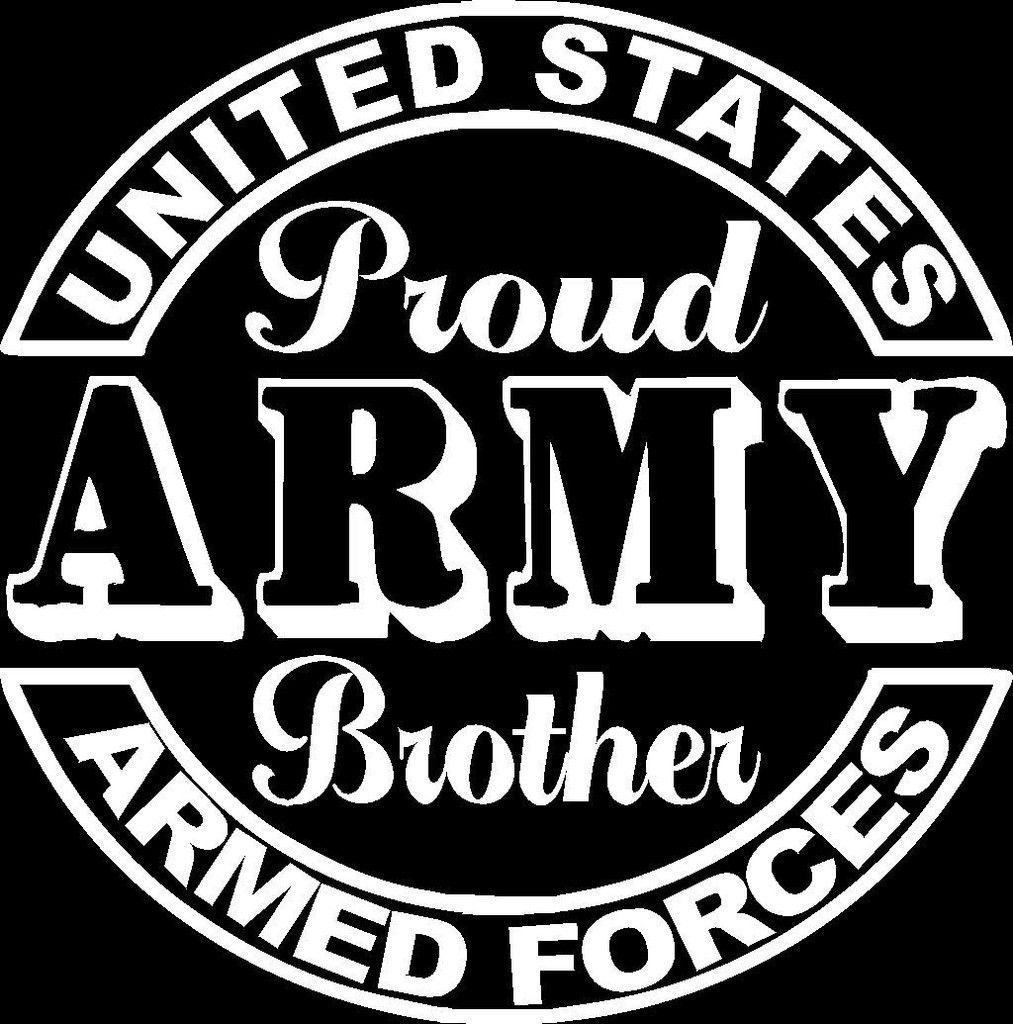 Proud Army Brother Seal Car Truck Window Bumper Sticker Decal US Seller