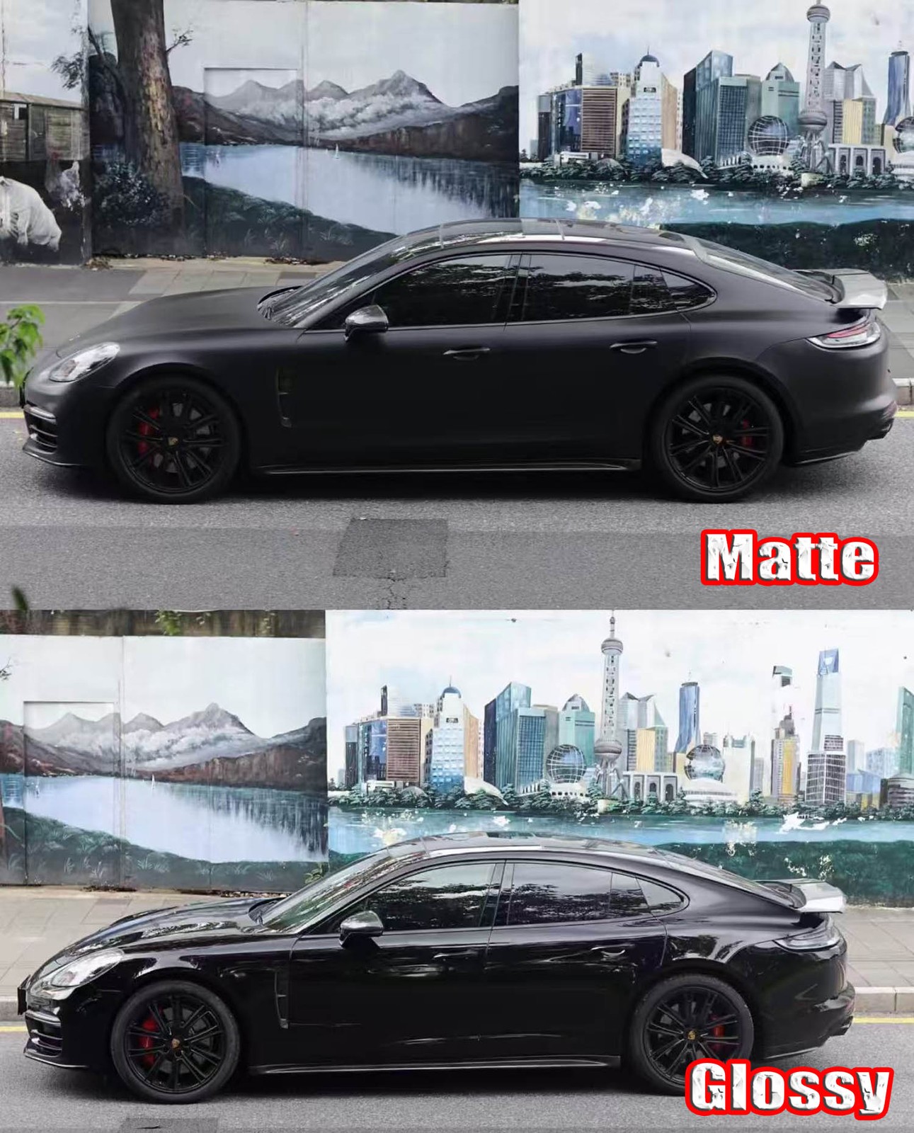 PPF / TPU Bright Glossy Matte Car SUV Vinyl Wrap Hood Sticker Flexible Black US