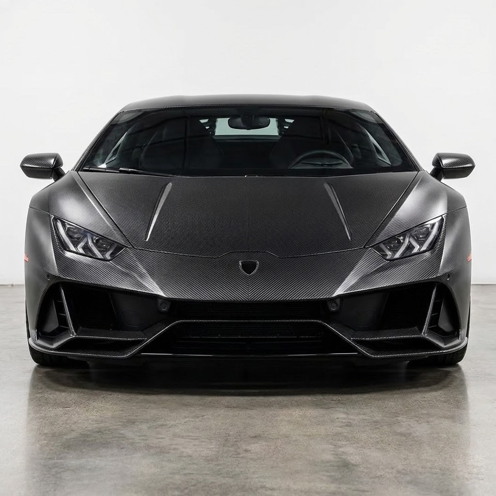 12″ x 60″ Black Carbon Fiber Vinyl Film Wrap 3D Bubble Free Air Release 1ftx5ft