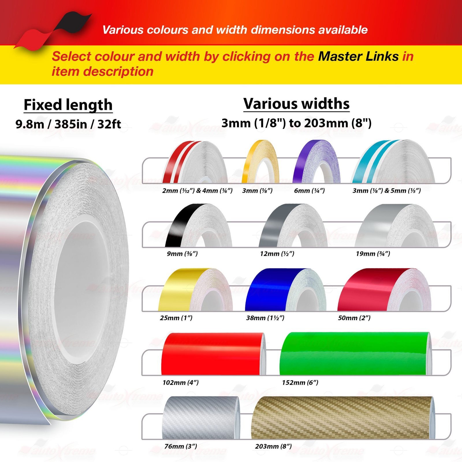 4″ 102mm PinStriping Pin Stripe Tape Body Styling Decal Vinyl Sticker MATTE GOLD