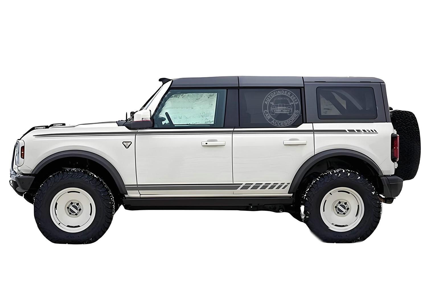 Graphics Car Sticker Decal For Ford Bronco Waist Line And Side Skirt Stripes