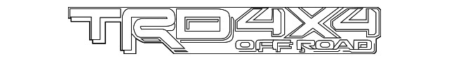 Genuine Toyota Truck Bed Decal (Left Right Rear) 75996-0C080-A3