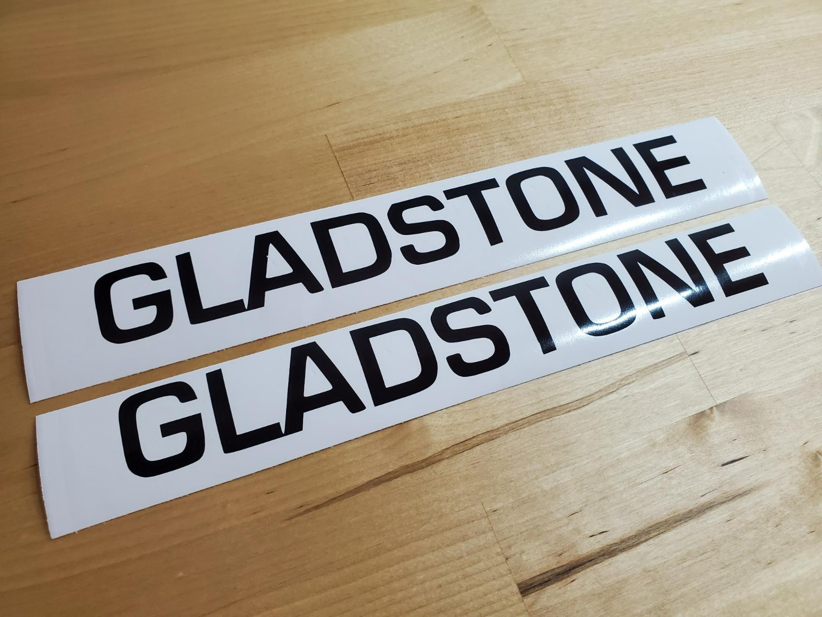 gladstone clay roller decals Stickers Gloss black 10″ (2) FAST USA
