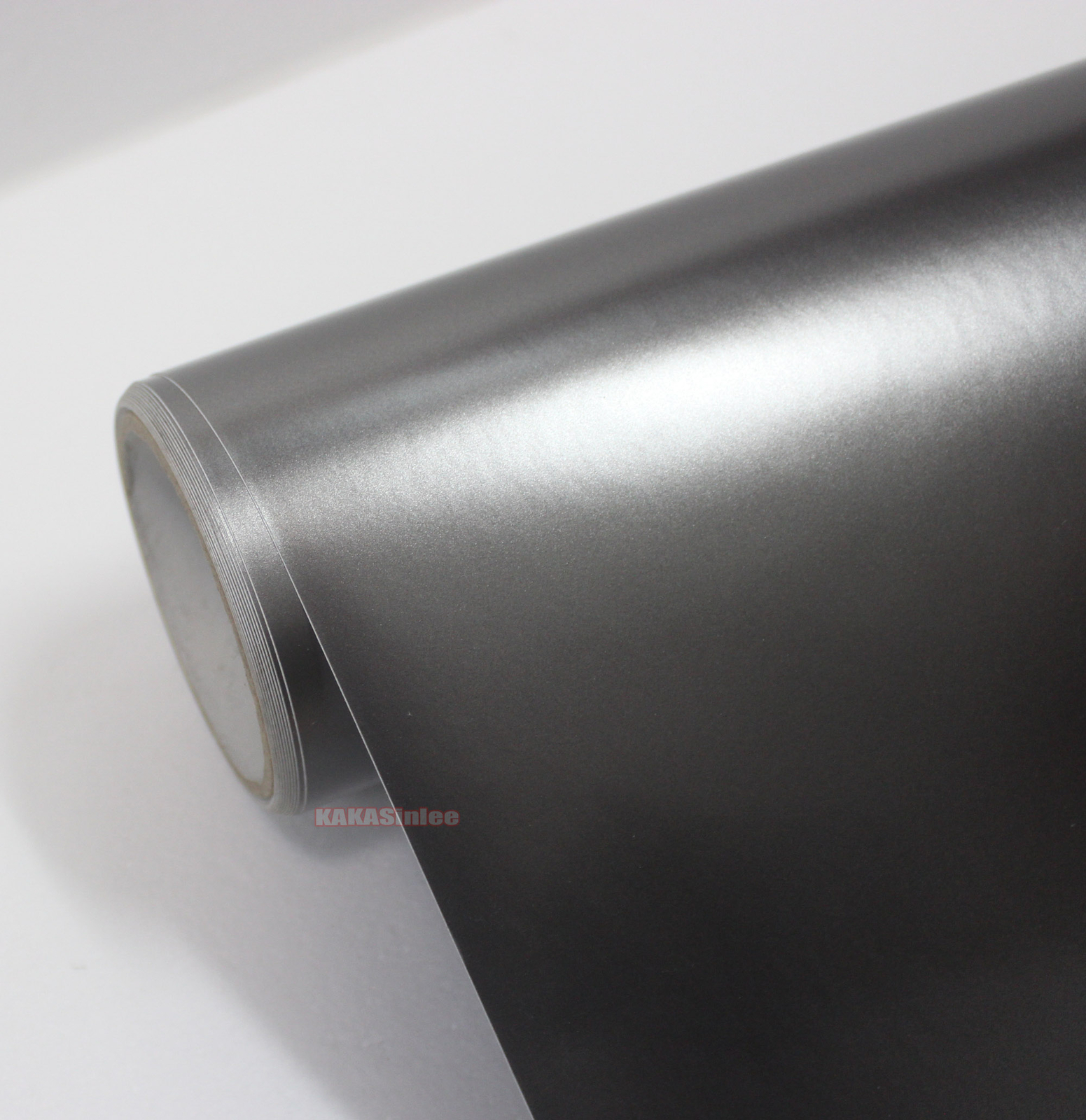 Flexible Car Pearl Metal Flat Glitter Satin Chrome Vinyl Wrap Sticker Z Grey US