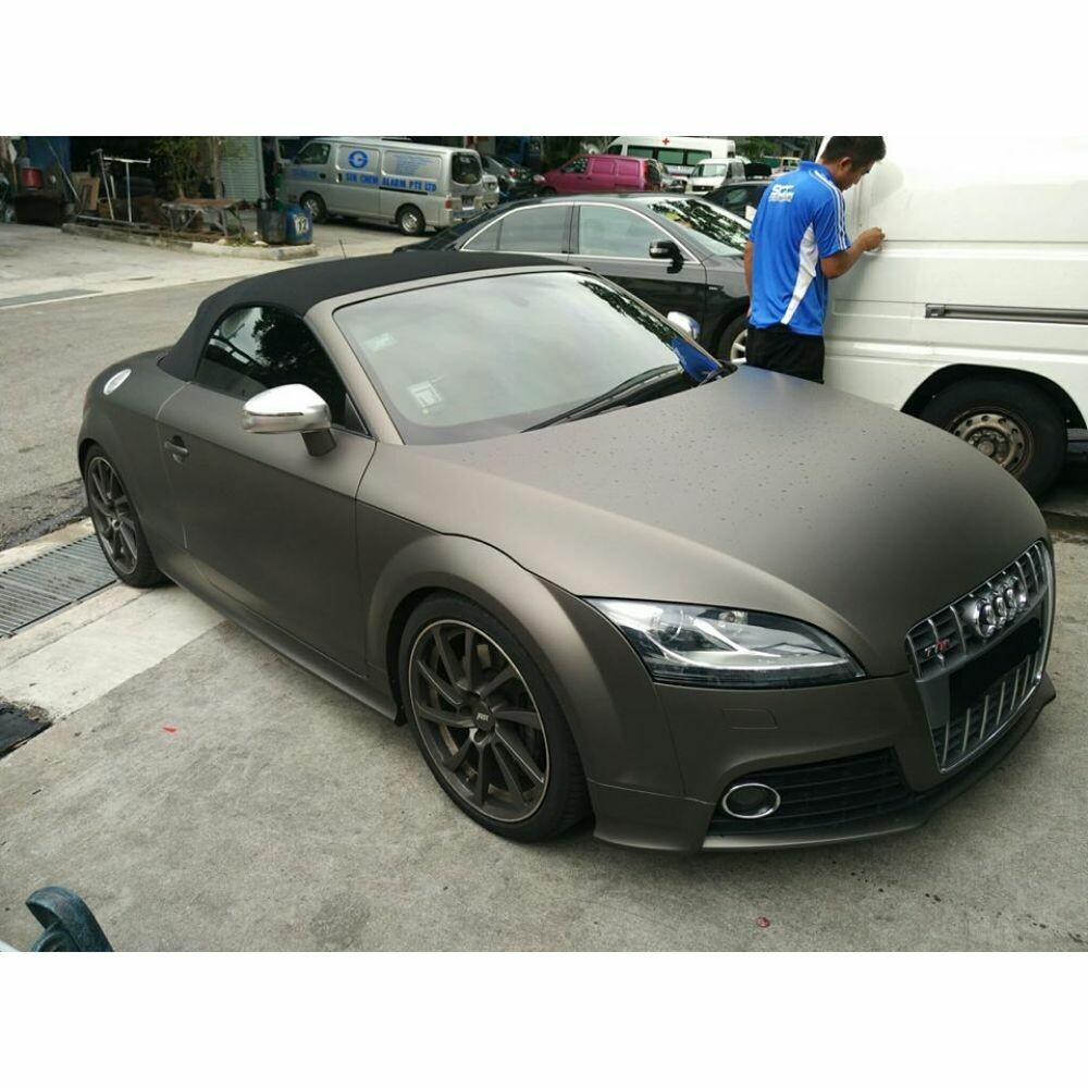 3M 2080 Scotchprint Matte Charcoal Metallic Vinyl Car Wrap Film | M211