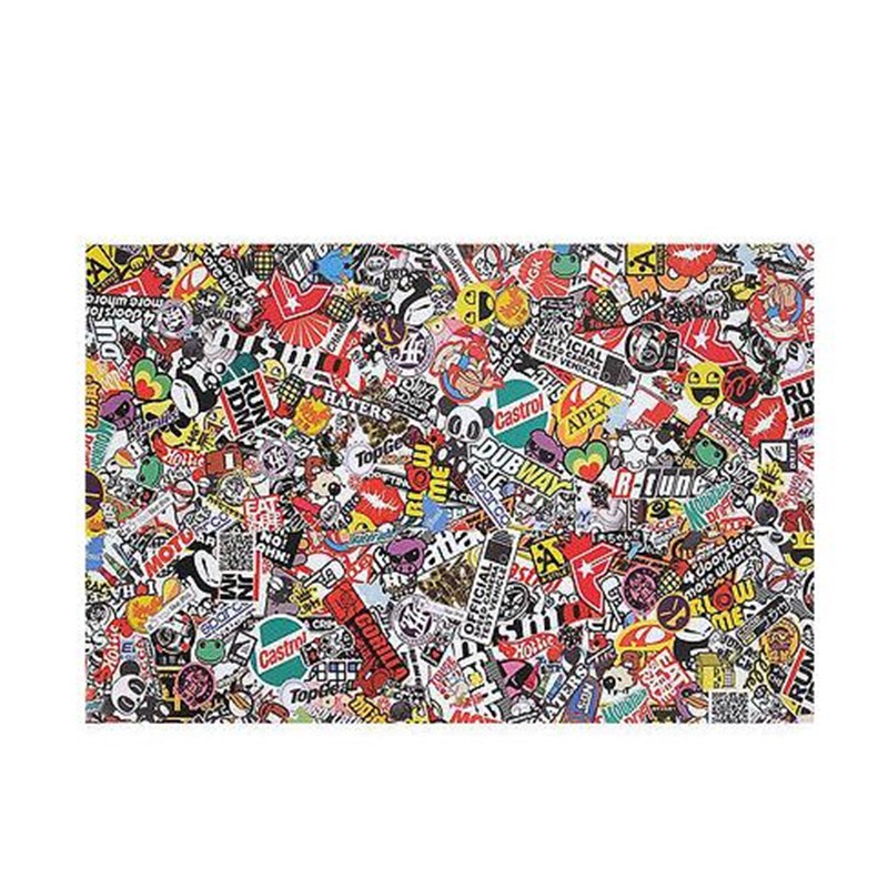 Car Sticker Bomb Wrap Sheet Decal Cartoon Panda Graffiti Vinyl Self-Adhesive DIY