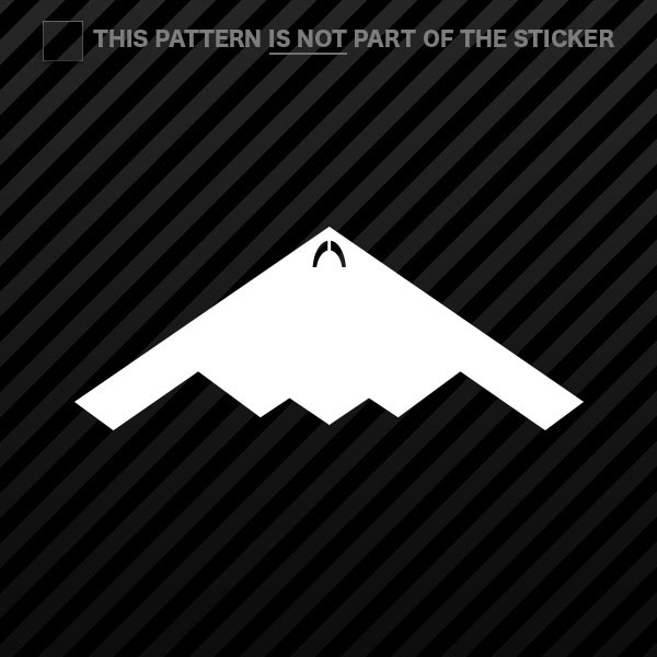 (2x) B-2 Spirit Sticker Self Adhesive Vinyl B2