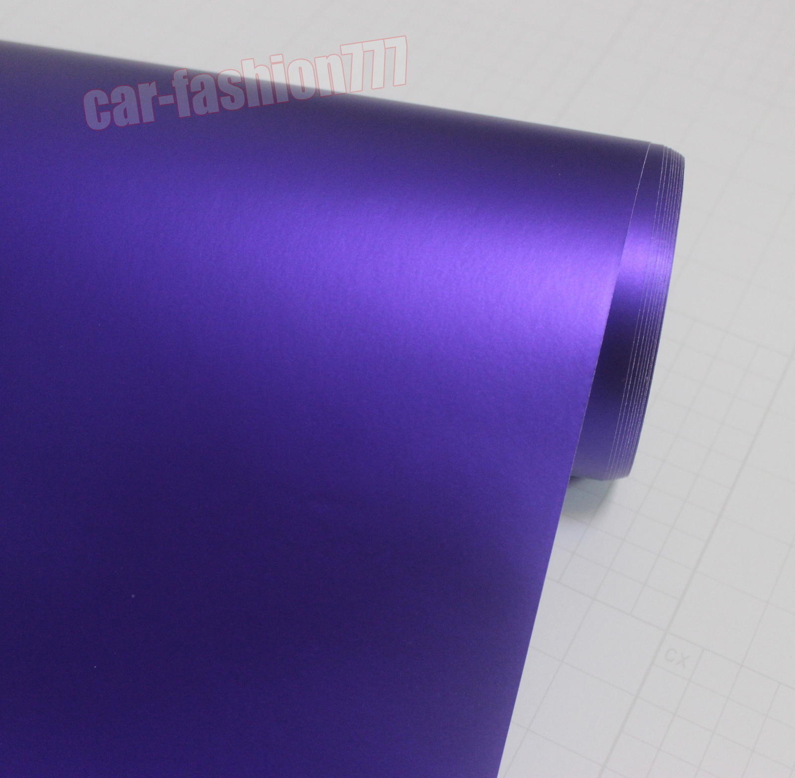 Purple Stretchable Metal Satin Matte Chrome Entire Car Vinyl Wrap PVC Sticker US