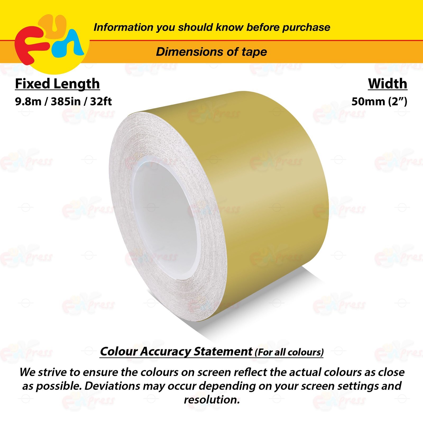 MATTE GOLD 2″ PIN STRIPE Car Model Motorcycle Decal TAPE Vinyl Sticker 50mm