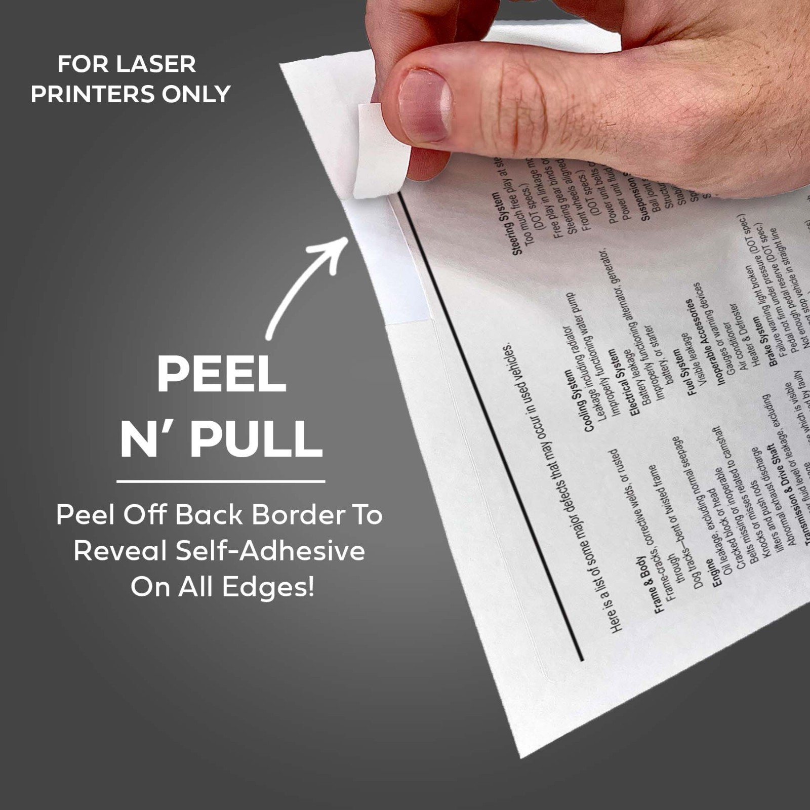 Exterior Buyers Guides – As Is Or Dealer Warranty – With Lines (100 Per Pack)