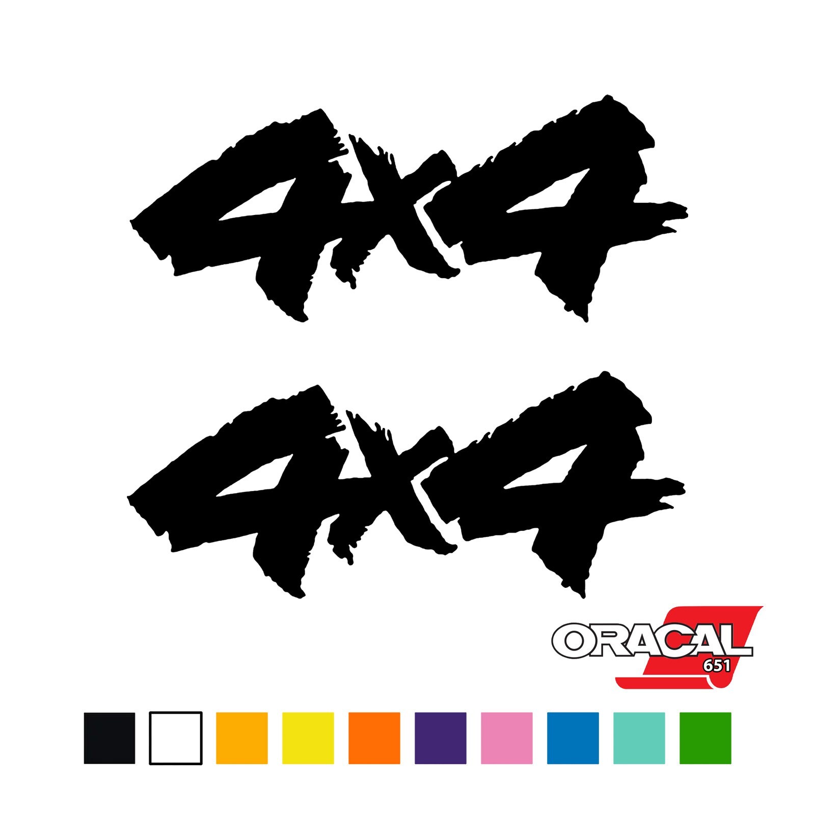 2pcs 4×4 Peel & Stick Vinyl Decal Sticker Car Vinyl Wrap Film
