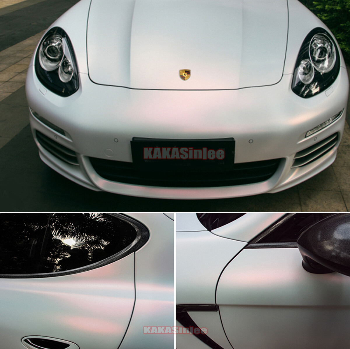 WH Chameleon Car Hood Vinyl Wrap Glossy / Matte Chrome Sticker Motor Decal US