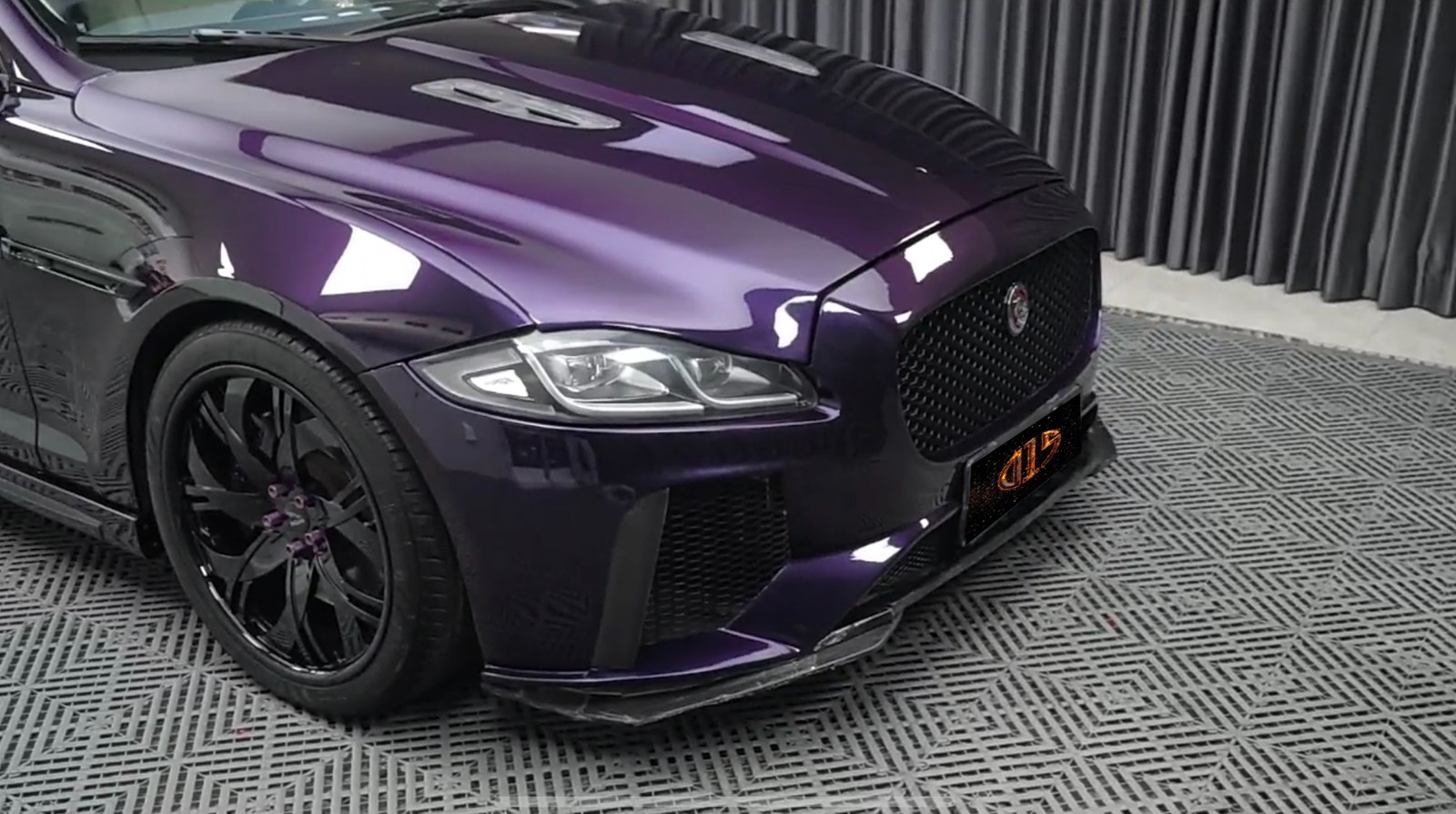 12″x60″ Ultra Gloss PET Metallic Midnight Purple Vinyl Wrap Air Release 1FTx 5FT