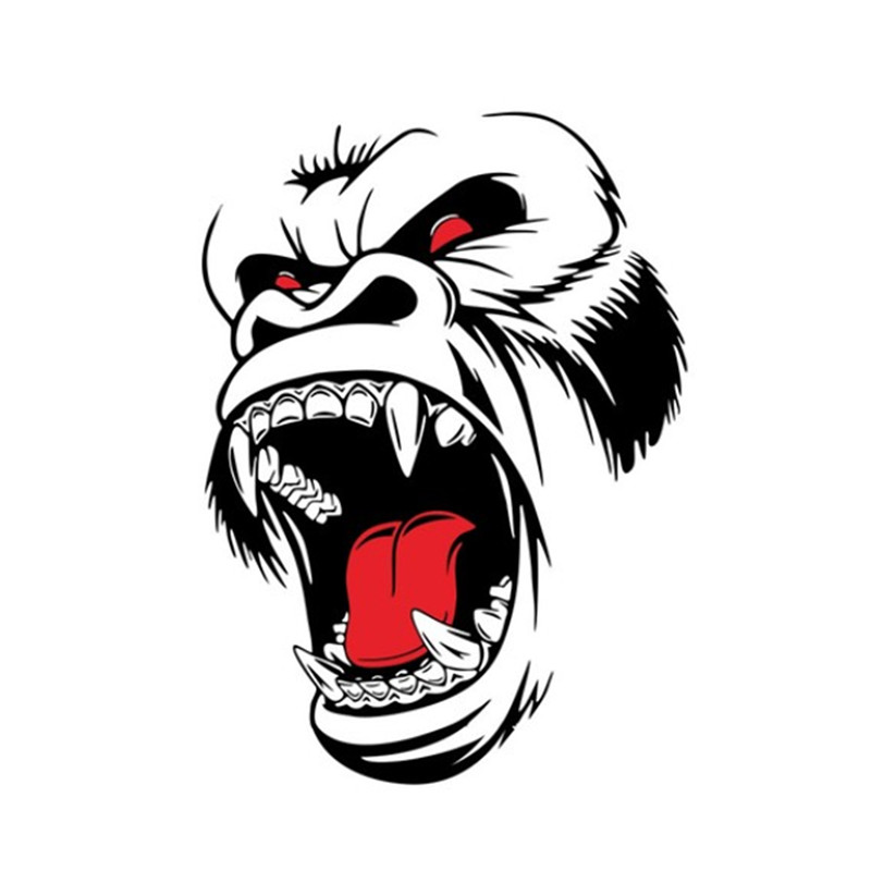 Car Decal Truck Side Door Bonnet Vinyl Horror Gorilla Graphics Decor DIY Sticker