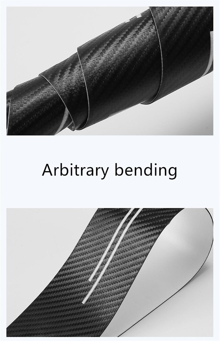 Car Rear Bumper Protector Strip Trunk Door Sill Cover Scratch Resistant Stickers