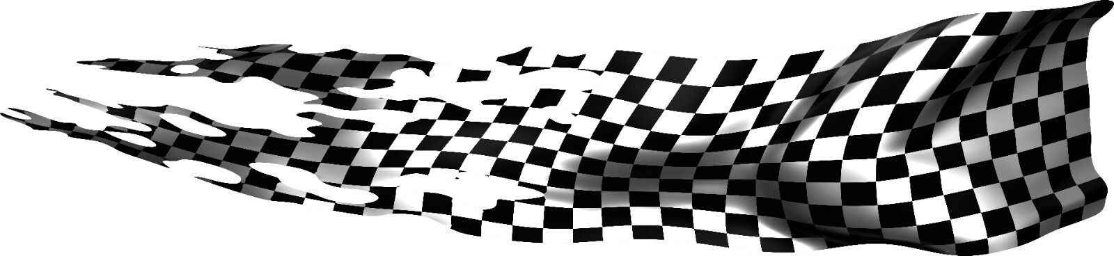 Checkere FLAG Vinyl Print Boat Car Truck Trailer Graphic Decals Stickers 50″ set