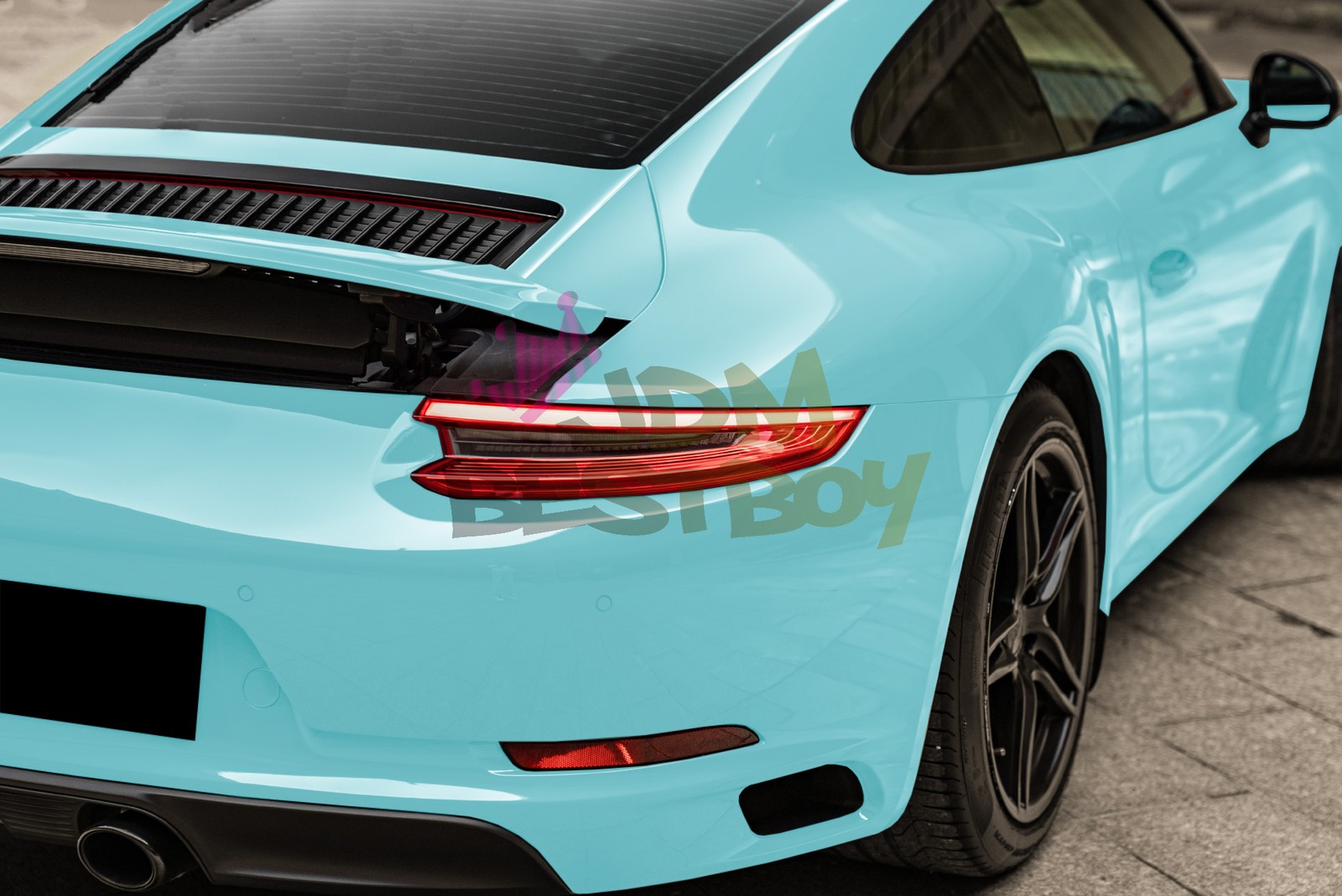 High Gloss Teal Glossy Car Vinyl Wrap Sticker Decal Sheet Film Adhesive Release
