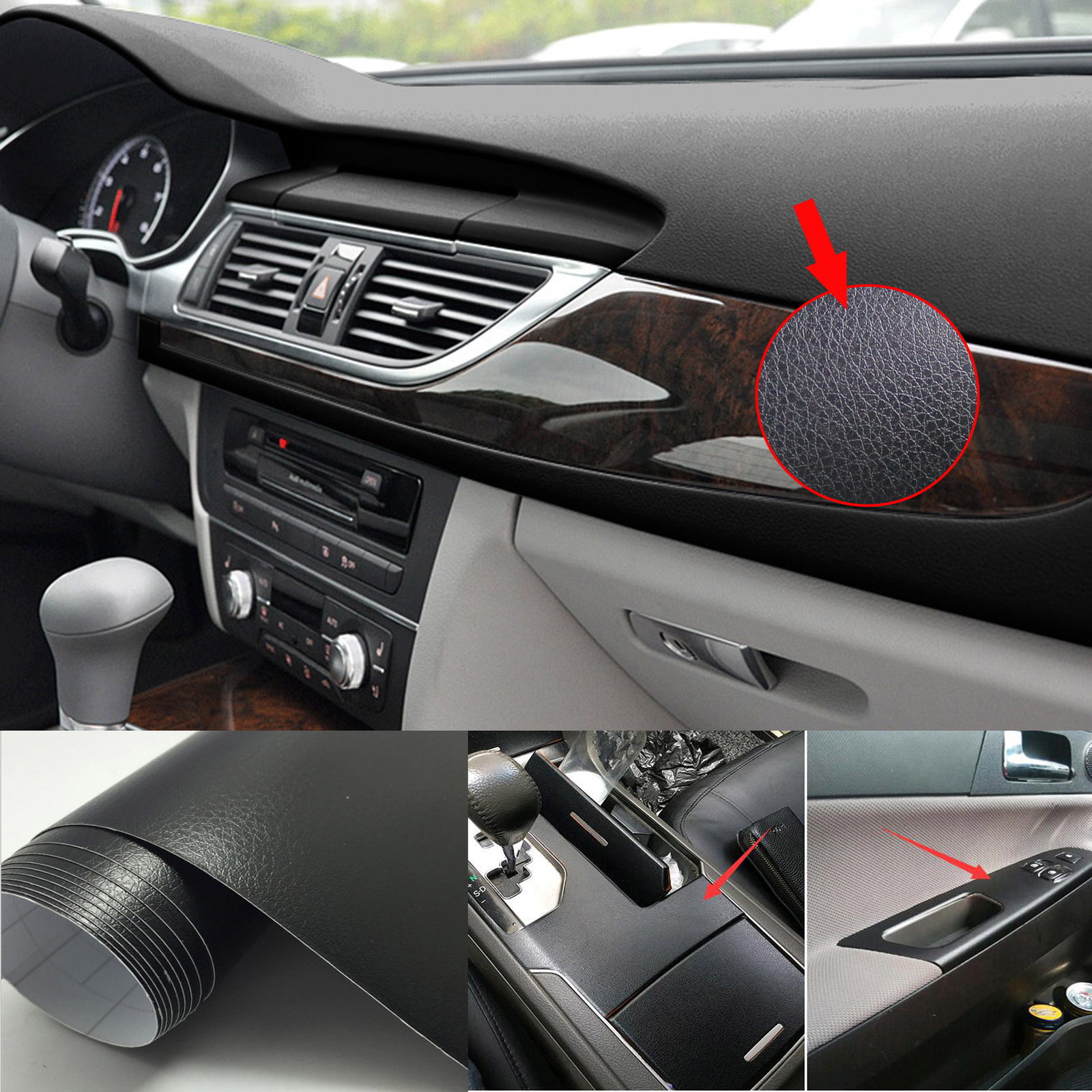 Air Free Black / Car Chameleon Satin Chrome Pearl Metal Vinyl Wrap Sticker HDUS