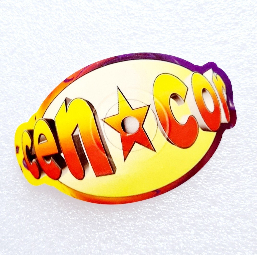 CEN☆COR • 90’S HARDCORE RECORD LABEL • CUSTOM DIE-CUT VINYL DECAL STICKER • NEW
