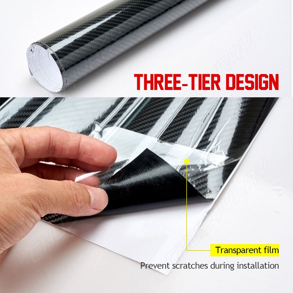 5D Carbon Fiber Texture Sheet Car Auto Interior Trim Vinyl Film Wrap Sticker 2x