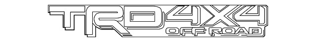 Genuine Toyota Truck Bed Decal (Left Right Rear) 75996-0C080-A2