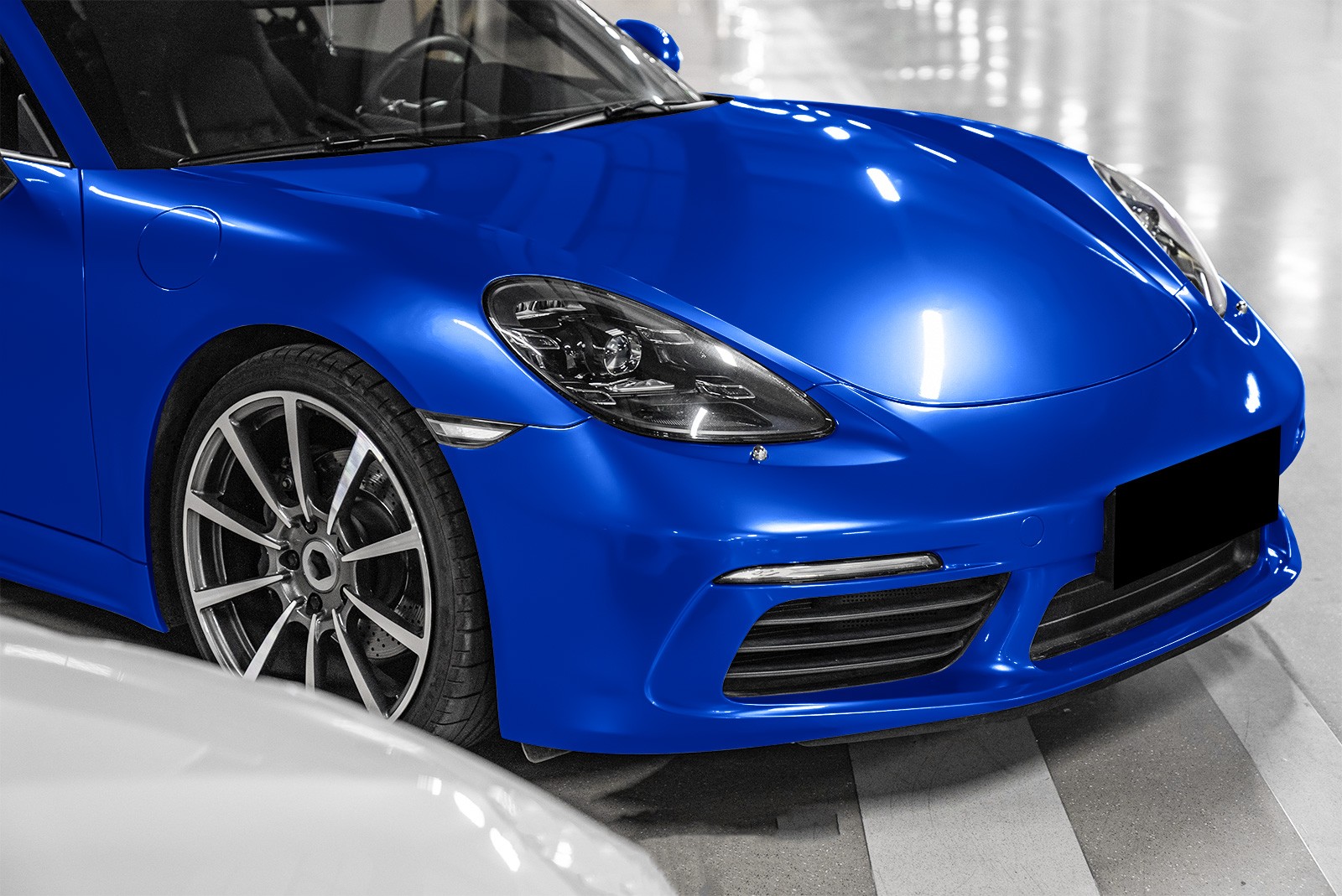 Premium Blue High Gloss Metallic Glossy Sticker Decal Vinyl Wrap Air Release