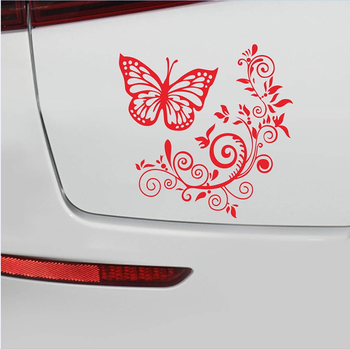 Butterfly Flower Sticker Car Body Side Poster Wall Window Waterproof Decor