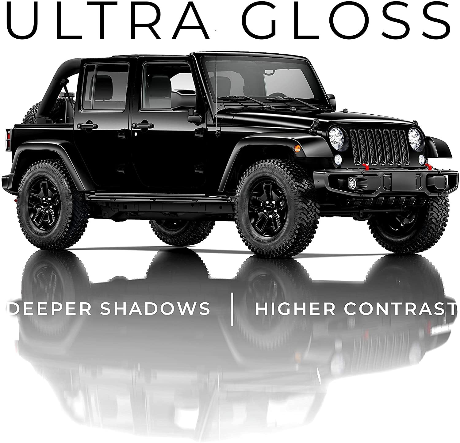 VViViD+ Ultra Gloss Premium Vinyl Car Wrap Film 6ft x 5ft, Piano Black