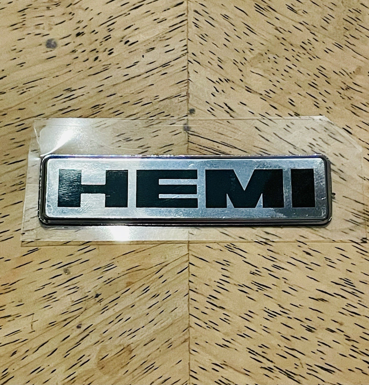 HEMI Fender Badge Decal Self Adhesive New Unused