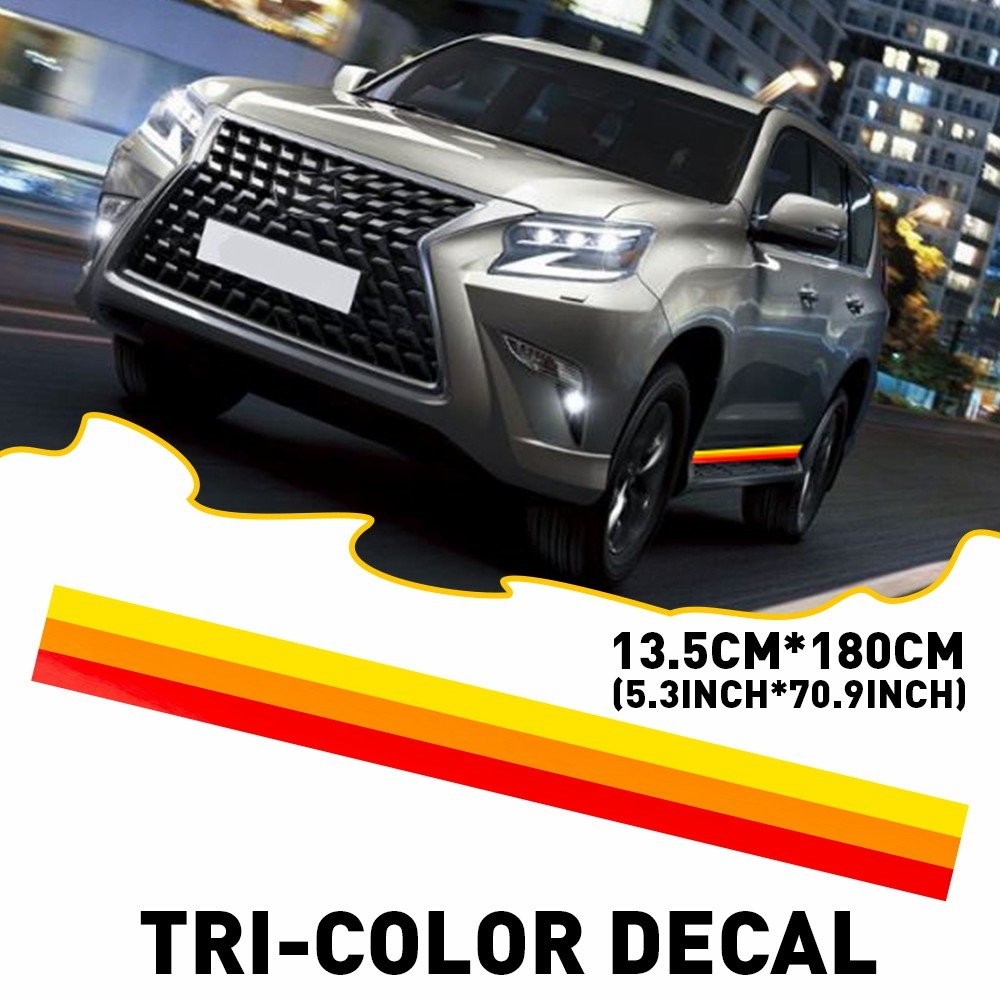 Left & Right Side Door Stripes Fender Skirt Decal Sticker For Tacoma Tundra