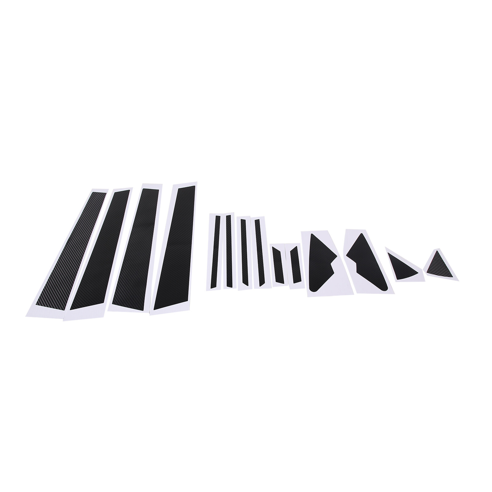 16pcs Fits 22-26 Subaru WRX Carbon Fiber Texture Pillar Post Decal vinys Overlay