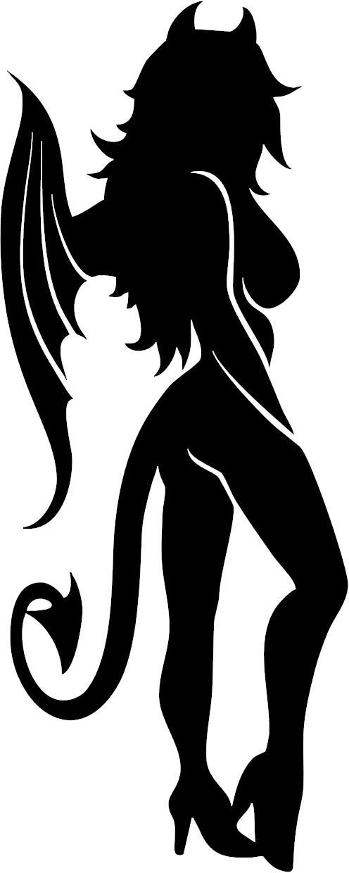 She-Devil 3 Mil Vinyl Sticker for a Car or Truck Window