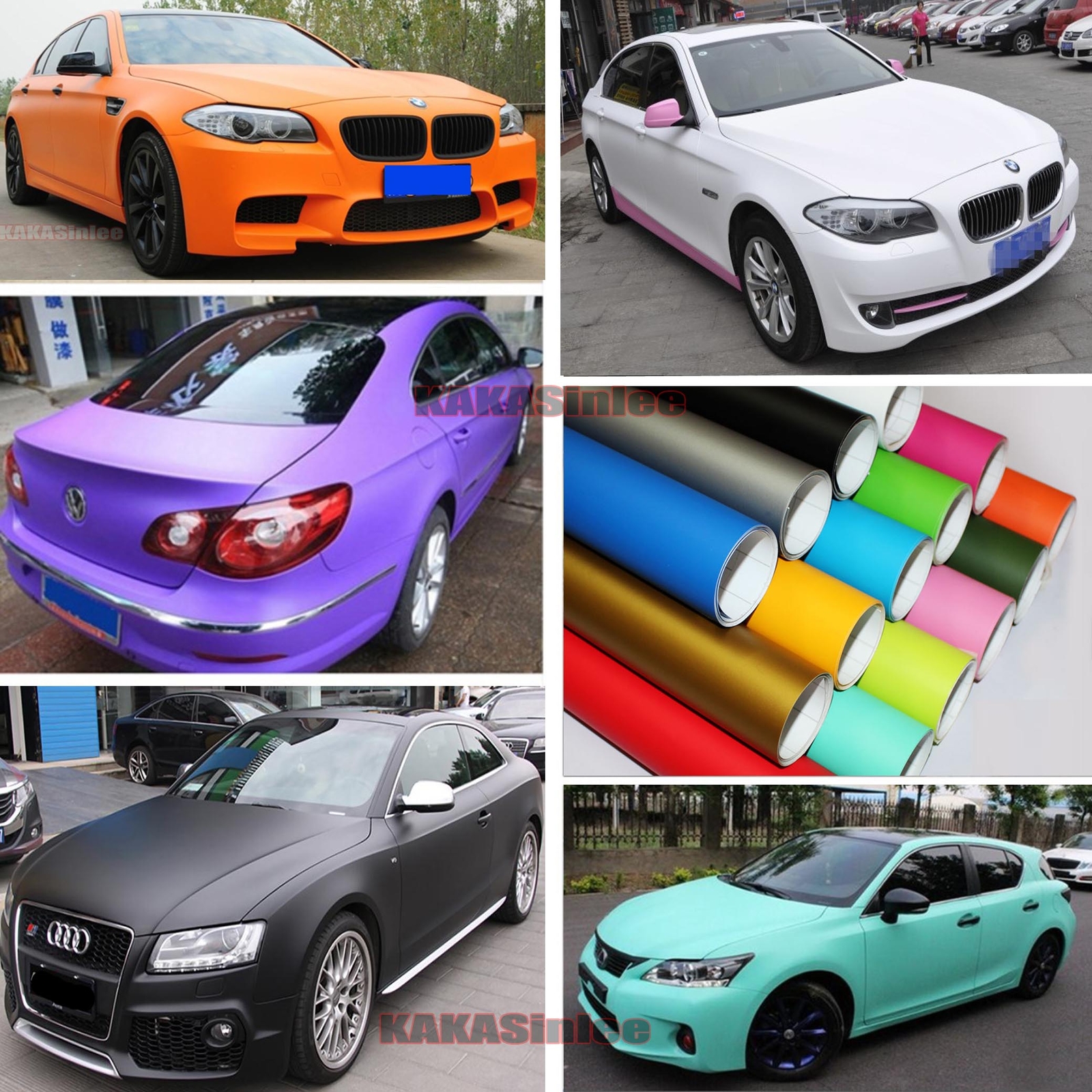Air Free Stretch Car Paint Gloss Bright Matte Strip Vinyl Wrap Film Sticker US