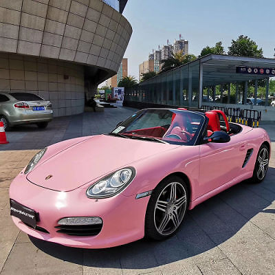 High Gloss Glossy Pink Vinyl Film Wrap Sticker Decal DIY Bubble Free Air Release