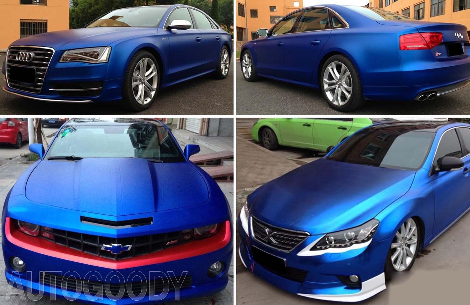 12″ x 60″ Matte Royal Blue Vinyl Film Wrap Sticker Decal Bubble Free Air Release