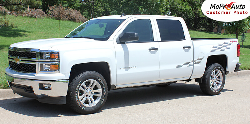 CHAMP 2018 Chevy Silverado 3M Pro Grade Vinyl Side Stripes Decals Graphics FVG