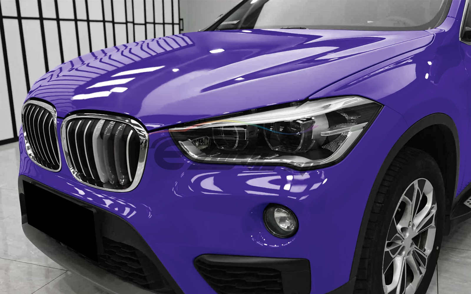 High Gloss Purple Glossy Car Vinyl Wrap Sticker Decal Sheet Film DIY Air Release