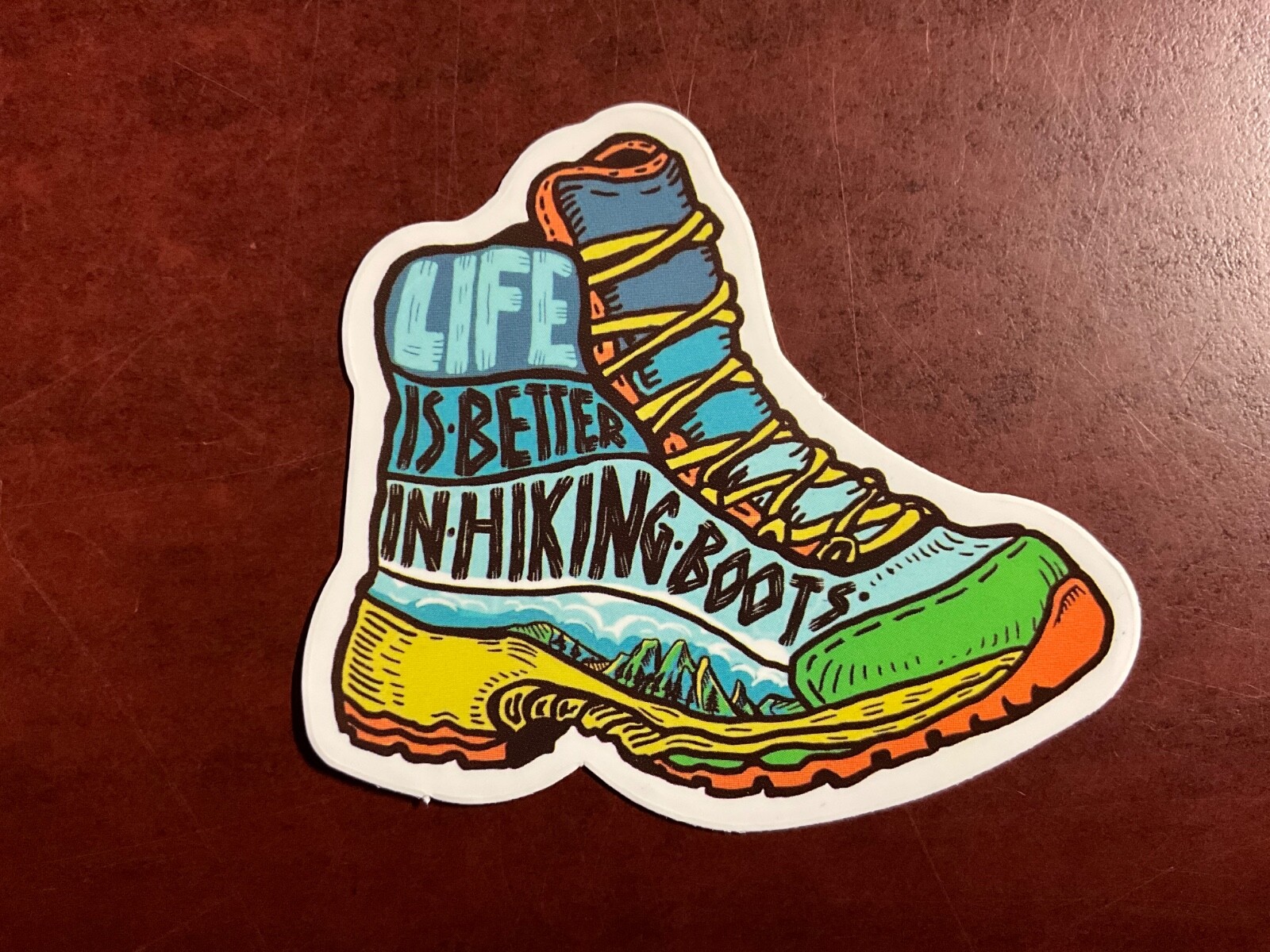 Motorcycle Sticker for Helmets or toolbox #5,137 Camping Outdoorsy Hiking