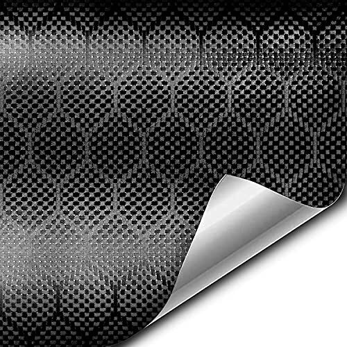 Hex Carbon Black Vinyl Wrap (1ft x 5ft)