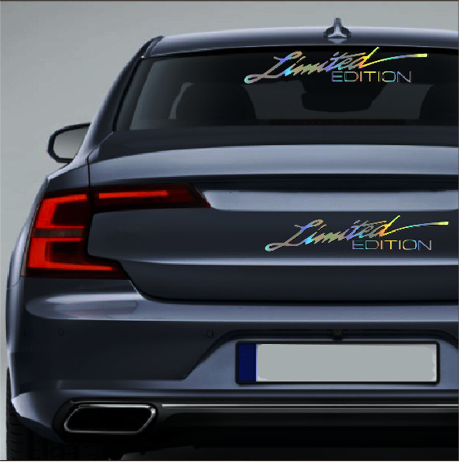 2x LIMITED EDITION Decal Auto Car Window Bumper Body Sticker Laser Graphics